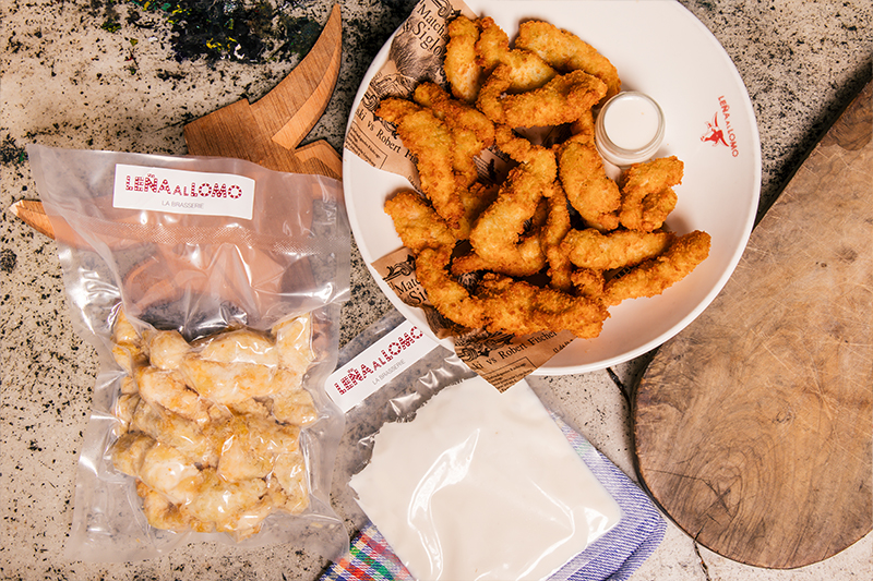 Lagrimitas de pollo crujientes